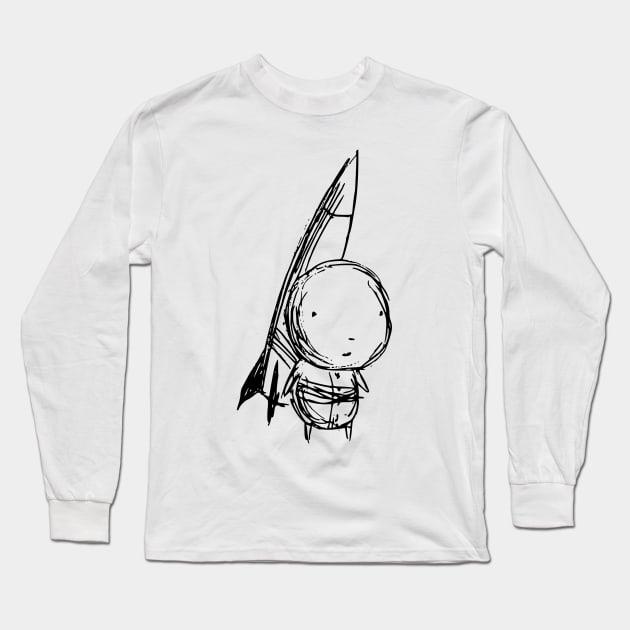 Rocket Baby Long Sleeve T-Shirt by FieryWolf